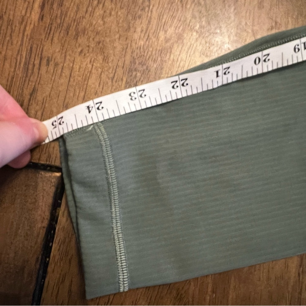 Lululemon Wunder Train High-Rise Ribbed Tight 25" in Grey Eucalyptus Size 4 - Picture 12 of 12